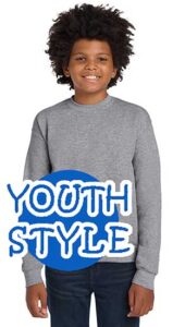 Screen Printable Gildan® Youth Heavy Blend™ Crewneck Sweatshirt