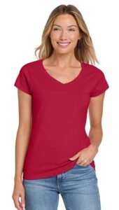 Screen Printable Gildan Softstyle® Women's Fit V-Neck T-Shirt